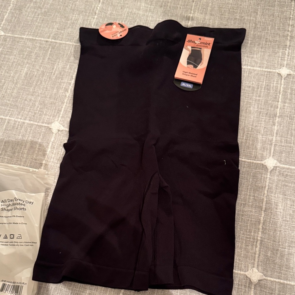 Shapermint Midnight Black High Rise Shaper Shorts